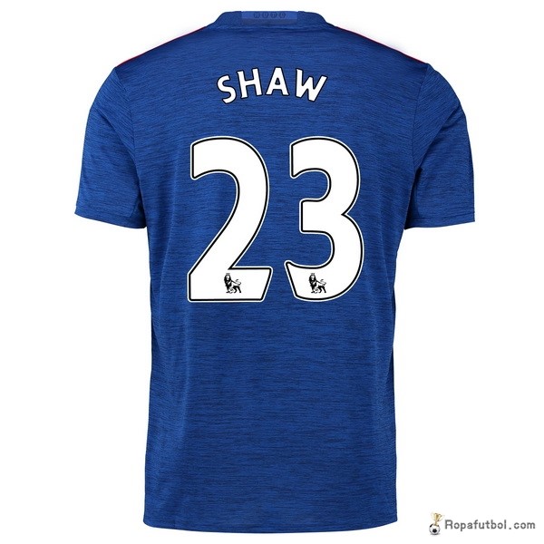 Camiseta Manchester United Replica Segunda Ropa Shaw 2016/17 Azul